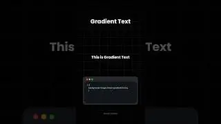 CSS Gradient text 😍😍😍 
