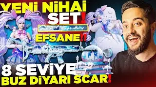 YENİ 8 SEVİYE BUZ DİYARI SCAR-L ve KAR PERİSİ NİHAİ SETİ! EFSANE VURMA EFEKTİ! PUBG Mobile