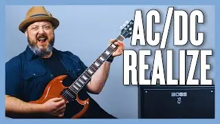 AC/DC Realize Guitar Lesson + tutorial