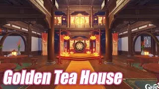 Golden Tea House | Main House Interior | Serenitea Pot - Genshin Impact