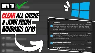 Clear Cache & Junk from Windows 11/10 Like a Pro! 🖥️ | Boost Performance & Free Up Space