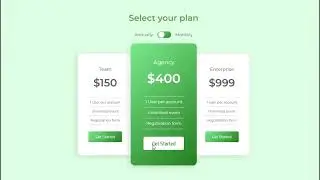 How To Create Pricing Card In HTML And CSS | Responsive Pricing Card