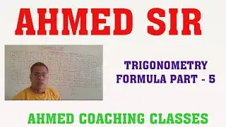 TRIGONOMETRY FORMULA PART - 5 CLASS 10th ,  11th ,  12th  & POLYTECHNIC