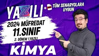 11.SINIF KİMYA 2.DÖNEM 1.YAZILI Hazırlık | 2023-2024 Güncel Yazılı Formatı📂PDF