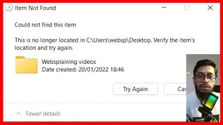 This is no longer located in c | verify the items location and try again | could not delete file