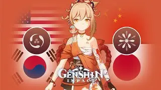 Yoimiya Voice in 4 Different Languages (Skills & Attack) | Genshin Impact Yoimiya