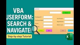 VBA Userform: Search, Next and Previous Buttons