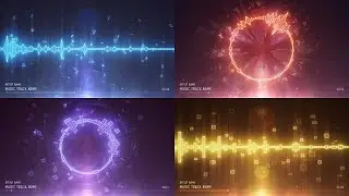 Audio Spectrum Music Visualizer (After Effects Template)