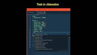 how to create fade in Animation in html css 
