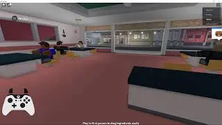 r0j0e Gaming, watching Cook Burgers in Roblox with my kid playing