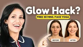 Relaxing Face Yoga for Puffiness & Glowing Skin | Full Face Workout (30 Min)