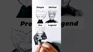 How to Draw Garou in different levels 😳