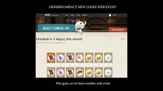 Genshin impact new login web event 