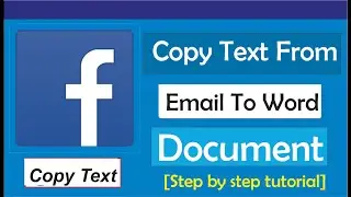 How To Copy Text From Email To Word Document