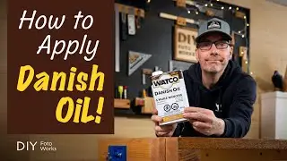How To Apply Danish Oil!  4K