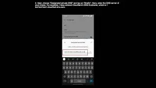 Change the DNS Server On Android 9 and Above