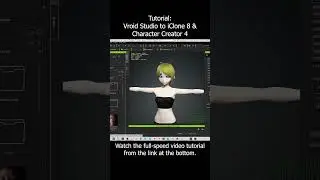 Vroid Studio to iClone 8 & Character Creator 4 #tutorial #vroid #iclone #cc3 #charactercreator4