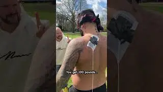 He got waxed by a football…😂 
