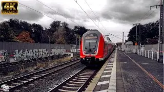 4K: Züge video | Züge am Zeppelinheim bahnhof | Schnelles Fahren von ICE -Zügen | DB ICE Züge
