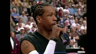 NBAHistory: Allen Iverson receives 2001 NBA MVP trophy + speech