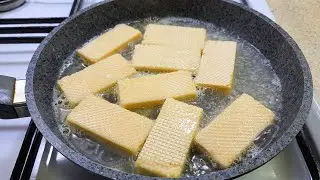 Drop the waffles into boiling water❗ A very simple recipe ❗️This recipe will amaze you !