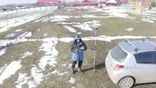 Отсканировал свою машину GPS приемником Leica GS18i