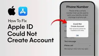 How to Fix  “Could Not Create Account Your Account Cannot Be Created At This Time” on iPhone iOS 18?
