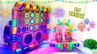 DIY New Gauri Govind DJ Trolley Durga Pooja Wedding DJ Mini DJ Truck | Kaalika Visarjan DJ Light