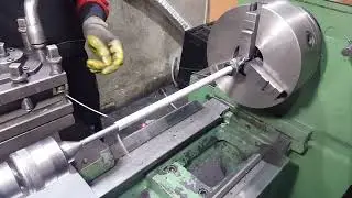 How is made the spring by lathe machine?