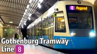 ⁴ᴷ⁶⁰ Exploring Gothenburg Tramway's Line 8 to Angered