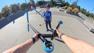 Giving Away Scooters to Those Who Need