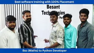 B.sc[maths] to Python Developer|Best software training with placement in chennai|Besant Technologies