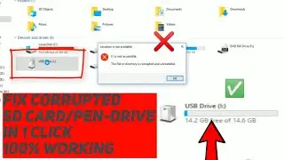 Fix Corrupted SDcard / PenDrive without losing data 100% Working | 2020