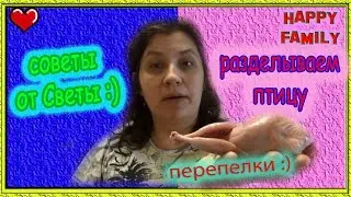 Как просто и быстро разделать ТУШКУ ПЕРЕПЕЛА? Как очистить желудок перепела