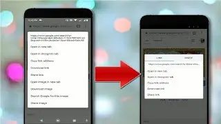 Customize Long Press Context Menu on Google Chrome Android