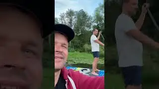 Вечерняя прогулка на сапах. Река Нара.