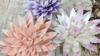 Dahlia Paper Flower | 3D svg | SVG Templates | Circuit | FREE 3D SVG | Flower Craft