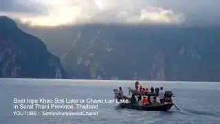 Boat trips Khao Sok Lake or Chaeo Lan Lake , Thailand