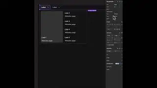 Menu Navigation UI Component in Figma