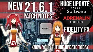 New AMD Radeon Software Adrenalin 21.6.1 Update 💻 Gpu News 2021 FidelityFX Super Resolution