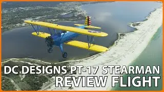 DC Designs PT-17 Stearman Review Flight | Microsoft Flight Simulator