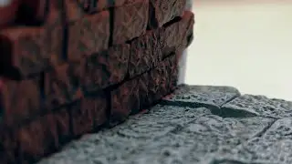How to make bricks and tiles for a decorator//Как сделать кирпичи и плитку для декора