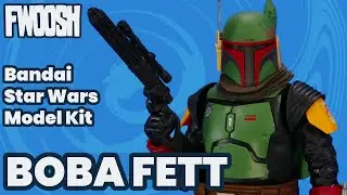 Bandai Star Wars Boba Fett From The Mandalorian 1:12 Scale Model Kit Build and Overview