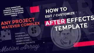 EDIT OR CUSTOMIZE AN AFTER EFFECTS LOGO ANIMATION TEMPLATE  || VIDEO 02