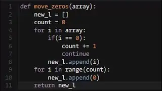Python - Moving Zeros To The End | Codewars 5KYU