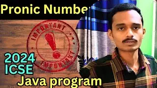 program to check whether number is pronic number or not | computer applications icse questions 2024