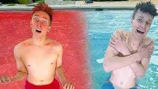 ХОЛОДНЫЙ или ГОРЯЧИЙ БАССЕЙН ЧЕЛЛЕНДЖ..?!