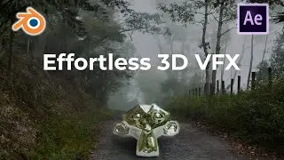 Yes VFX is this EASY! Adding 3D objects to your videos with After Effects and Blender Tutorial