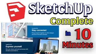 How to use Sketchup for Beginners | Sketchup Tutorial for Beginners in 10 MINUTES