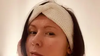 Повязка на голову спицами